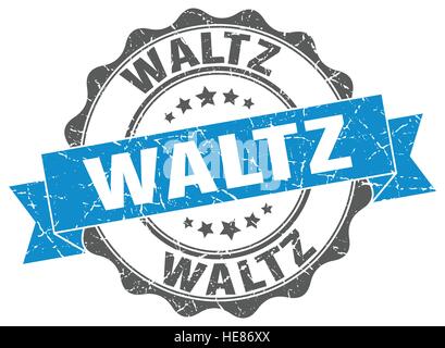 waltz stamp. sign. seal Stock Vector