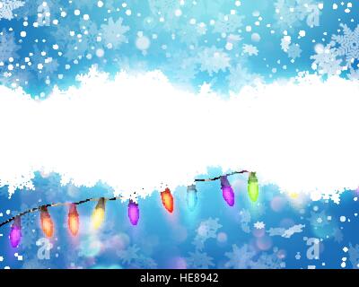 Winter background. Fallen snowflakes. EPS 10 Stock Vector