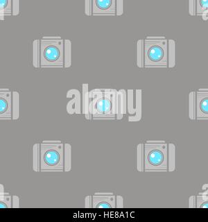 Digital Camera Seamless Pattern Stock Vector