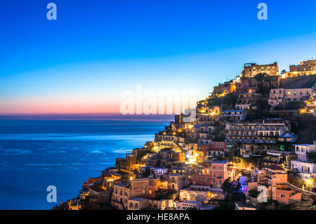 The Town Of Positano, Amalfi Coast, Italy Stock Photo