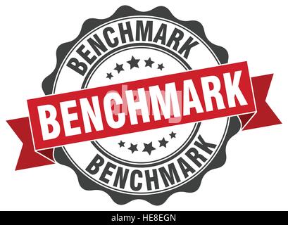 benchmark stamp. sign. seal Stock Vector