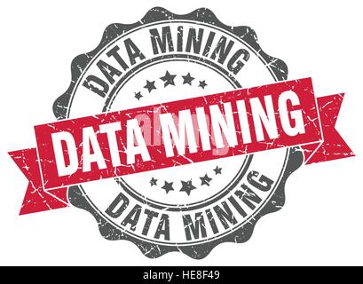 data mining stamp. sign. seal Stock Vector
