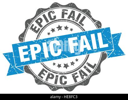 epic fail stamp. sign. seal Stock Vector