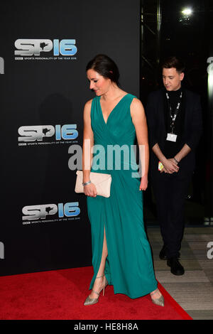 Dame Sarah Storey during the red carpet arrivals for BBC Sports Personality of the Year 2016 at The Vox at Resorts World Birmingham. Stock Photo