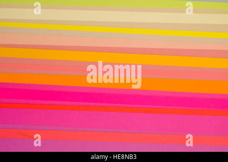 Cut Colored Paper Striped Pattern Stock Photo