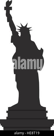 vector illustration of Statue of Liberty Stock Vector