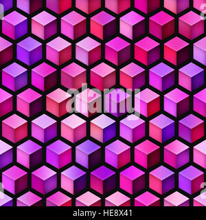 Gradient Cubes Tiling. Seamless Multicolor Pattern Stock Photo - Alamy