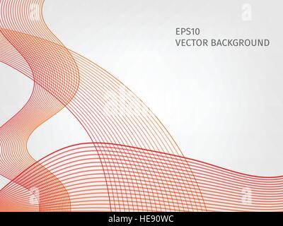 Abstract waved line background Stock Vector