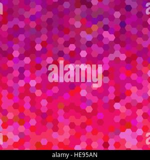 abstract vector geometric hexagon background - purple and red Stock Vector