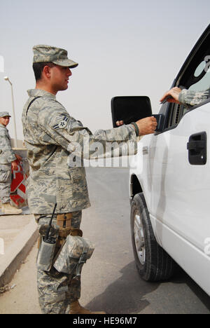 Members of the 332nd Expeditionary Security Forces Squadron rendered a ...