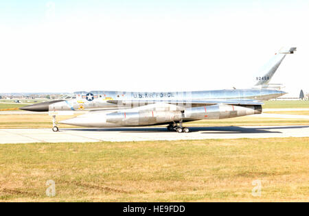 DAYTON, Ohio -- Convair B-58 Hustler at the National Museum of the United States Air Force. (U.S. Air Force photo) Stock Photo