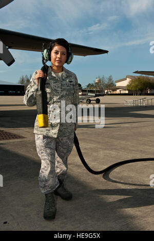 A U.S. Air Force Crew Chief, assigned to the Ohio National Guard’s ...