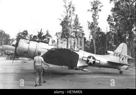 Douglas RA-24B-15-DT (S/N 42-54736) on Morotai on Jan. 1, 1945. (U.S. Air Force photo) Stock Photo