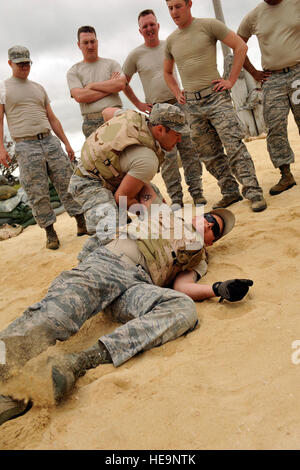 At Torii Beach, Japan, 18th Civil Engineer Squadron personnel conduct ...