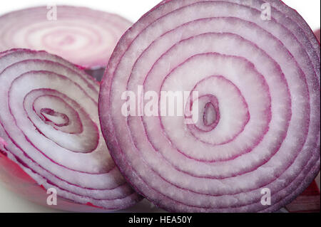 Sliced red onion Stock Photo