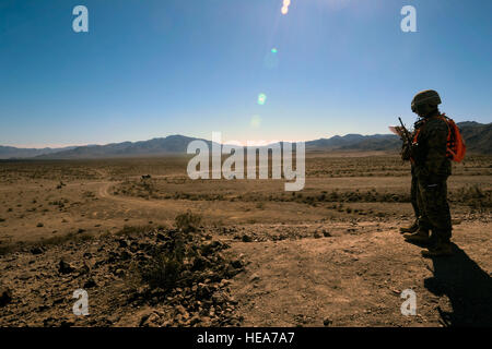 U.S. Marines with Tactical Training and Exercise Control Group observe ...