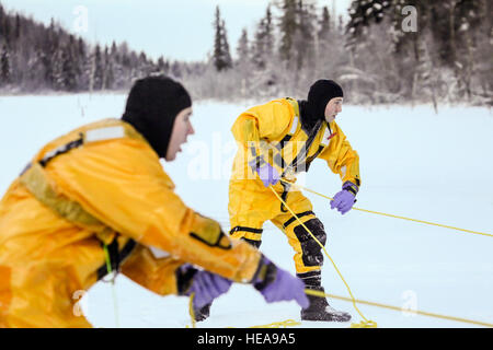 Civil Engineering Cold Firefighters from the 673rd Civil Engineer Squadron conducted cold ...