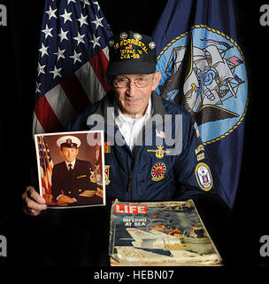 Retired Master Chief Petty Officer Samuel Kirton dedicated more than 20-years to the U.S. Navy. Kirton circled the Equator, the Atlantic Ocean, the Arctic Circle and thousands of miles of deep blue seas numerous times. He currently works in the heating, venting and air conditioning shop at Joint Base Charleston - Air Base. Stock Photo