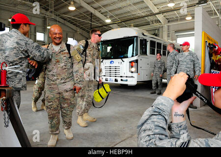 Airmen from the 823rd and 556th RED HORSE Squadrons return from ...