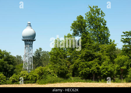 Deutschland, NRW, Kreis Heinsberg, Übach-Palenberg, Stadtteil Übach, Wasserturm der Grube Carolus Magnus, ein 500 qm fassender Kugelbehälter, der auf Stock Photo