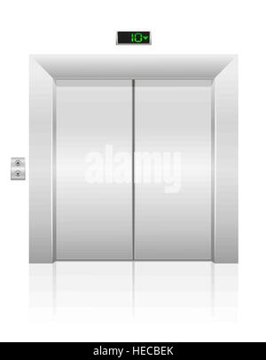 passenger elevator stock vector illustration isolated on white background Stock Vector