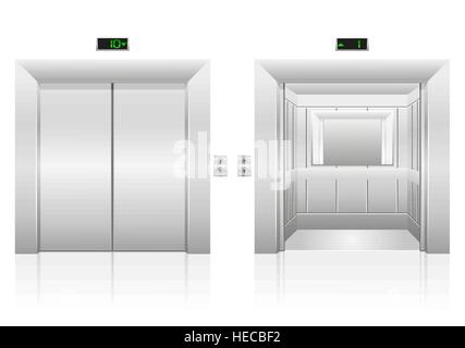 passenger elevator stock vector illustration isolated on white background Stock Vector