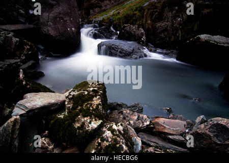 Photograph by © Jamie Callister. Ogwen Falls, Snowdonia, Gwynedd, North Wales, 16th of December 2016. Stock Photo