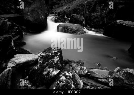 Photograph by © Jamie Callister. Ogwen Falls, Snowdonia, Gwynedd, North Wales, 16th of December 2016. Stock Photo