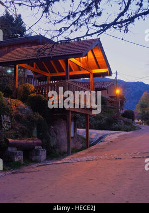 Argentina, Cordoba Province, Calamuchita Valley, View of La Cumbrecita. Stock Photo