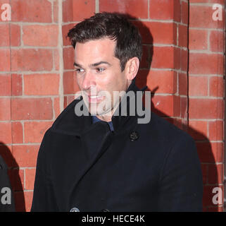 Celebs and their professional partners arrive at Blackpool Tower for rehearsals  Featuring: Gethin Jones Where: Blackpool, United Kingdom When: 18 Nov 2016 Stock Photo