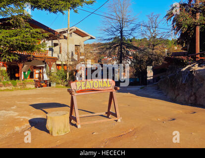 Argentina, Cordoba Province, Calamuchita Valley, View of La Cumbrecita. Stock Photo