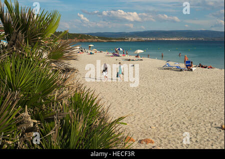 spiaggia delle bombarde beach, near Alghero, Sardinia, Italy Stock Photo