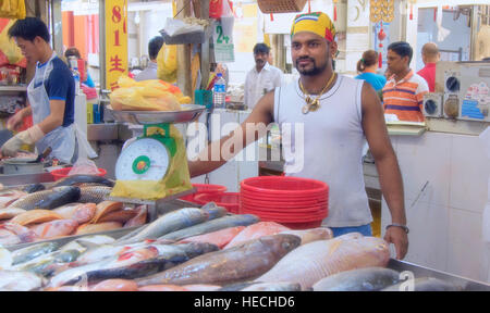 The Tekka Market on Serangoon Road, Little India, Singapore Stock Photo