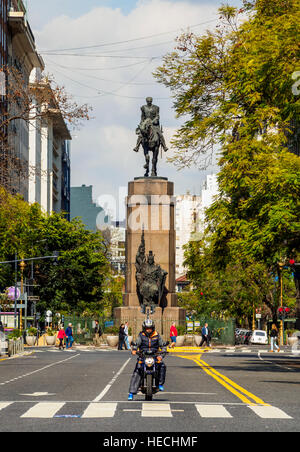 Argentina, Buenos Aires Province, City of Buenos Aires, Monserrat, View of the Avenida Presidente Julio A. Roca. Stock Photo