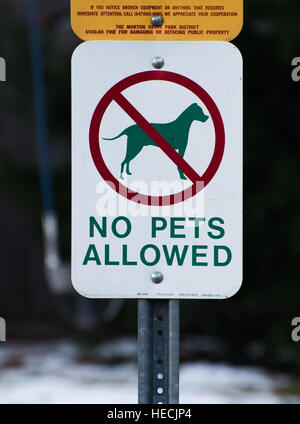 No pets allowed sign Stock Photo