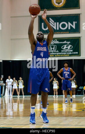 Williamsburg, VA, USA. 19th Dec, 2016. 20161219 - Savannah State guard TROYCE MANASSA (4) shoots a free throw against William and Mary in the first half at Kaplan Arena in Williamsburg, Va. © Chuck Myers/ZUMA Wire/Alamy Live News Stock Photo