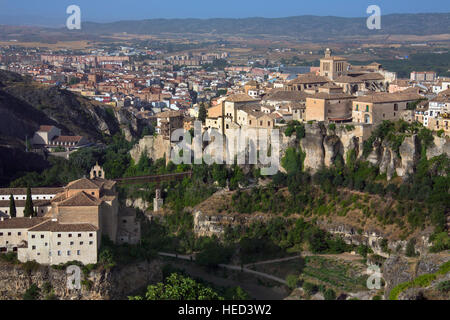 Overview of the city of Cuenca in the La Macha region of central Spain. Stock Photo