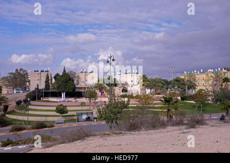 View of Yeruham town in the Negev desert southern Israel. Stock Photo