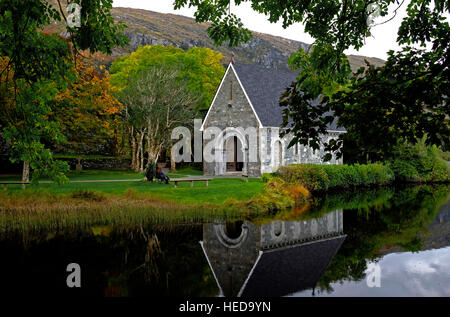 The Island Oratory Church of Saint Finbarr in Gougone Barra Ballingeary County Cork Ireland Stock Photo