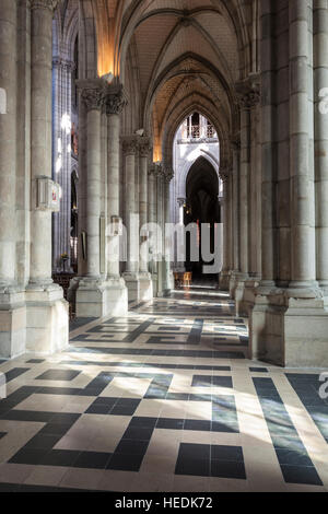 The interior of the Basilique de Saint Nicholas in the city of nantes, France. Stock Photo