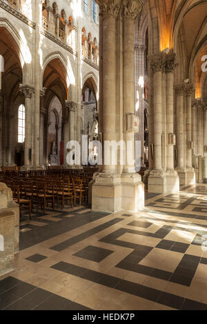 The interior of the Basilique de Saint Nicholas in the city of nantes, France. Stock Photo