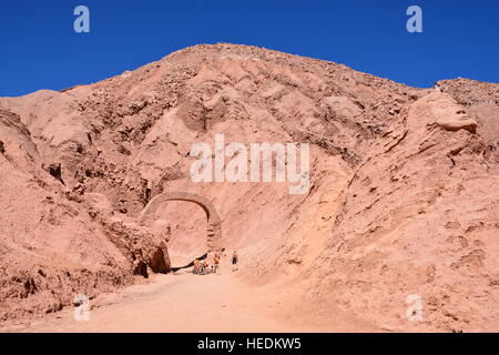 Landscape of human sculpture in Atacama desert Chile Stock Photo