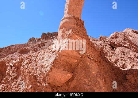 Landscape of human sculpture in Atacama desert Chile Stock Photo