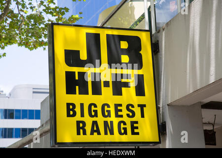 JB Hi Fi is an australian retailer selling music,computers and white goods, it also owns the Good Guys retail chain, Australia Stock Photo