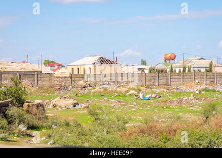 Residential area in suburbs of Baku, Azerbaijan Stock Photo
