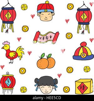 Hand draw Chinese decoration of doodles Stock Vector Image & Art - Alamy