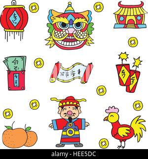 Collection Chinese hand draw of doodles Stock Vector Image & Art - Alamy