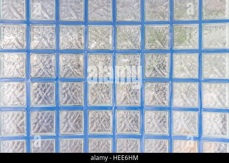 Pattern of glass block wall texture and background Stock Photo