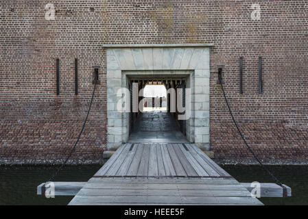 Draw Bridge at Fort Pulaski civil war monument Stock Photo