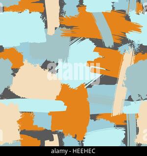 Seamless brush strokes pattern Stock Vector